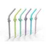 Jucarii, Copii si Bebe - Hrana si alaptare - Scaune de masa bebe - Set 6 Buc Paie Silicon Reutilizabile Model Animale Melii - Infinity.ro