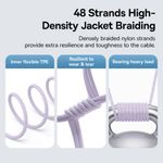 Laptop, Telefoane si Tablete - Telefoane mobile si accesorii - Accesorii Telefoane - Cabluri si adaptoare telefoane - Cablu USB-C la Lightning, Fast Charging 20W, 2m, A84, Nailon, Baseus Gem P10373001511 01, A84, Nailon, Nebula Purple - Infinity.ro