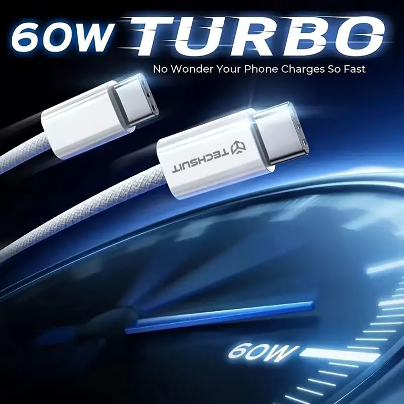 Laptop, Telefoane si Tablete - Telefoane mobile si accesorii - Accesorii Telefoane - Cabluri si adaptoare telefoane - Cablu de date Type-C pentru Apple, Android, Super Fast Charging PD60W, 1m, X8, Techsuit PCB114D, X8, Black - Infinity.ro