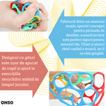 Jucarii, Copii si Bebe - Jucarii si jocuri - Jucarii bebelusi - Jucarii interactive bebelusi - Minge BouncySilico cu Zornaitoare pentru Bebelusi by ONSG®, Silicon Non-Toxic FREE BPA, Jucarie Sigura pentru Copii - Infinity.ro