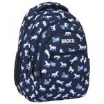 Carti si Birotica - Rechizite - Rucsacuri si genti scolare - Ghiozdan ergonomic de copii pentru scoala, BackUP, 4 compartimente, model caluti PLB5014 - Infinity.ro