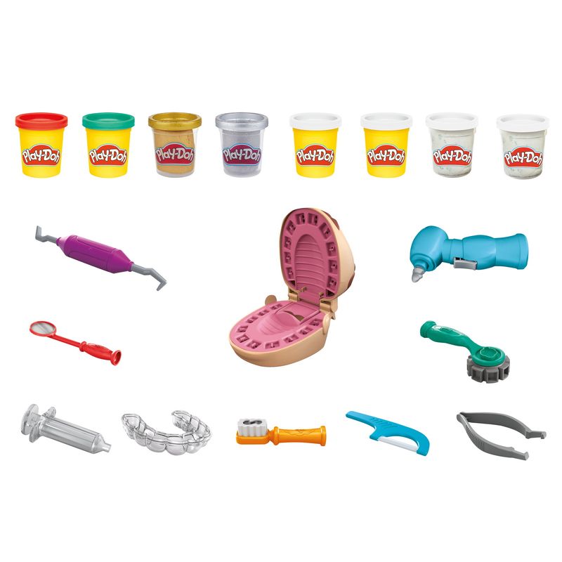 Carti si Birotica - Rechizite - Plastilina - Play-doh set dentistul cu accesorii si dinti colorati - Infinity.ro