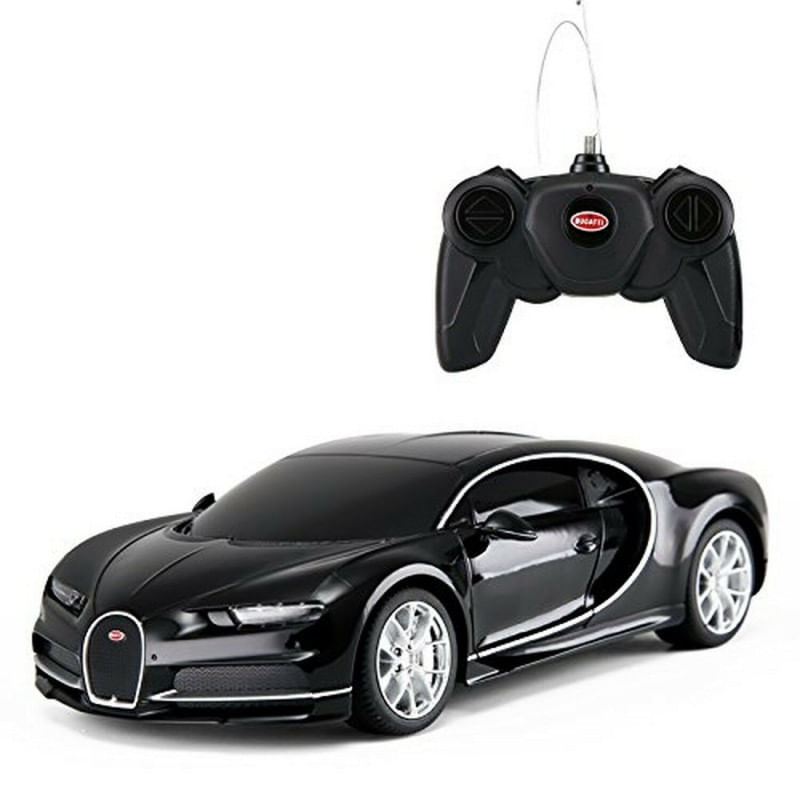 Jucarii, Copii si Bebe - Jucarii si jocuri - Vehicule si jucarii cu telecomanda - Masinute - Masina cu telecomanda bugatti chiron negru cu scara 1 la 24 - Infinity.ro