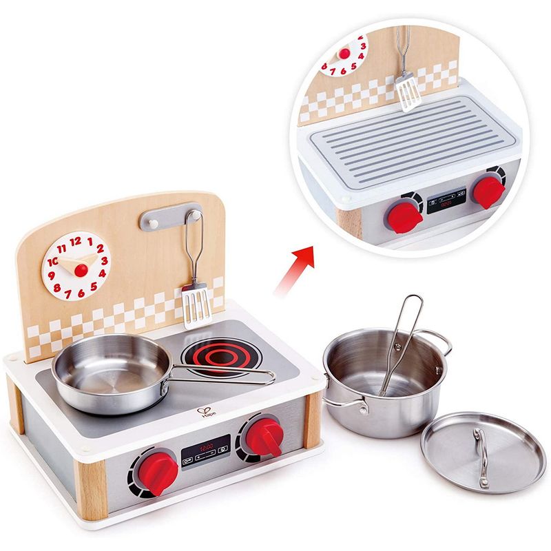 Jucarii, Copii si Bebe - Jucarii si jocuri - Jucarii de rol - Bucatarii copii - Hape mini aragaz - Infinity.ro