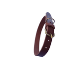 Petshop - Accesorii petshop - Zgarzi, lese si hamuri - Zgarzi - Zgarda pentru caini, piele naturala maro inchis 60 x 2.5 cm, ajustabila 39-49 cm - Infinity.ro
