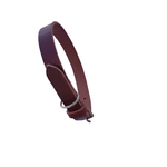 Petshop - Accesorii petshop - Zgarzi, lese si hamuri - Zgarzi - Zgarda pentru caini, piele naturala maro inchis 60 x 2.5 cm, ajustabila 39-49 cm - Infinity.ro