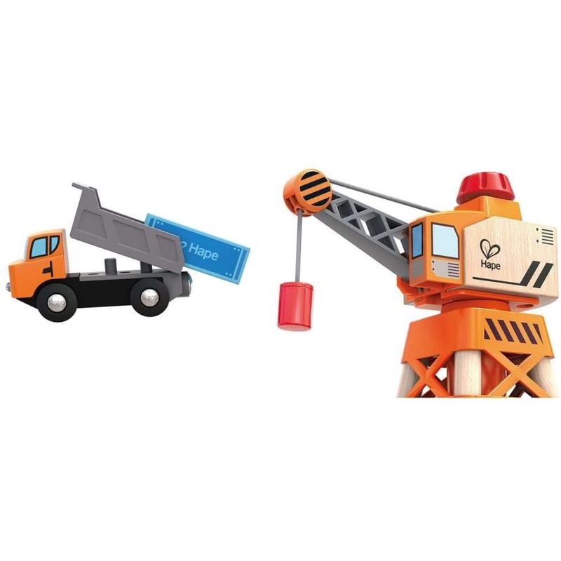 Jucarii, Copii si Bebe - Jucarii si jocuri - Jucarii bebelusi - Jucarii interactive bebelusi - Hape macara turn - Infinity.ro