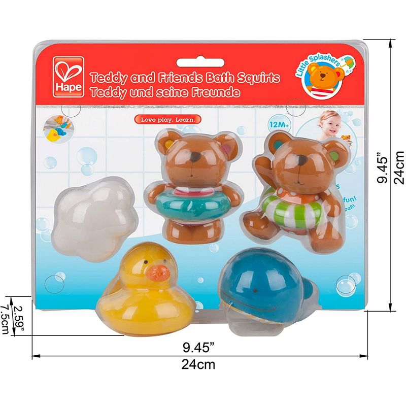 Jucarii, Copii si Bebe - Jucarii si jocuri - Jucarii bebelusi - Jucarii interactive bebelusi - Hape set teddy si prietenii - Infinity.ro