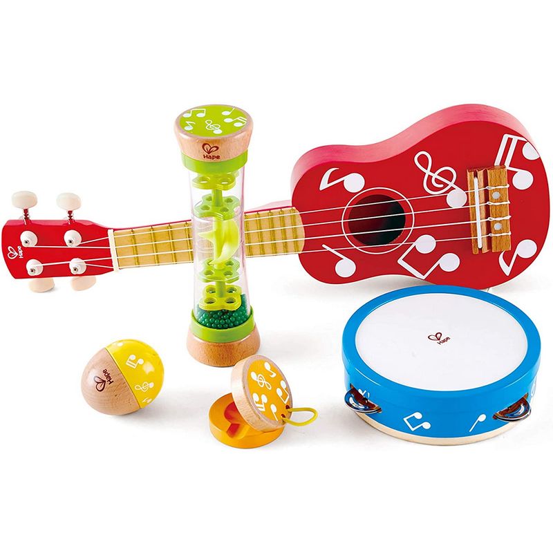 Jucarii, Copii si Bebe - Jucarii si jocuri - Jucarii bebelusi - Jucarii interactive bebelusi - Hape set mini formatie - Infinity.ro