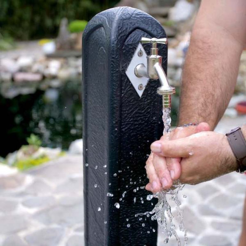 Casa si Gradina - Gradina si terasa - Mobilier exterior - Accesorii pentru gradina - Masca Mercaton pentru Robinet de Gradina cu Adaptor pentru Furtun, Plastic, 90 cm, 1/2", Antracit - Infinity.ro