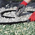 Casa si Gradina - Gradina si terasa - Mobilier exterior - Accesorii pentru gradina - Bordura pentru gazon, plastic, 28 cuie tip harpon, 8 m - Infinity.ro