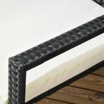 Casa si Gradina - Gradina si terasa - Mobilier exterior - Seturi mobila gradina - Set mobilier gradina/terasa, negru si bej, ratan sintetic, 1 masa, 6 scaune, lynna - Infinity.ro