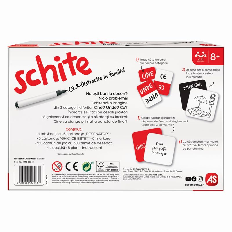 Jucarii, Copii si Bebe - Jucarii si jocuri - Jocuri si puzzle - Jocuri de societate - Joc schite distractie in familie - Infinity.ro