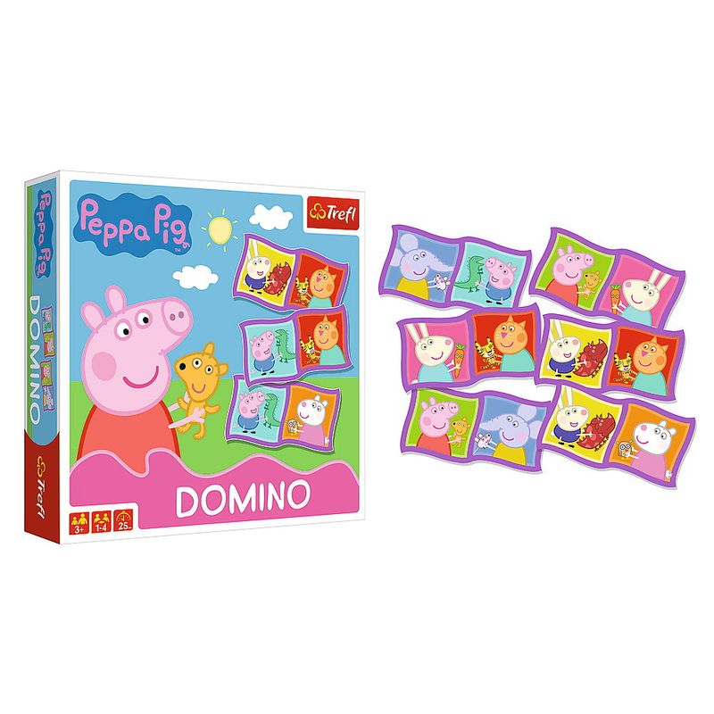 Jucarii, Copii si Bebe - Jucarii si jocuri - Jocuri si puzzle - Jocuri de societate - Joc trefl domino peppa pig - Infinity.ro