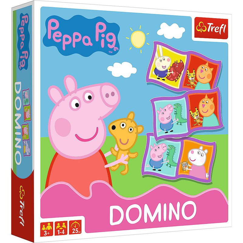 Jucarii, Copii si Bebe - Jucarii si jocuri - Jocuri si puzzle - Jocuri de societate - Joc trefl domino peppa pig - Infinity.ro