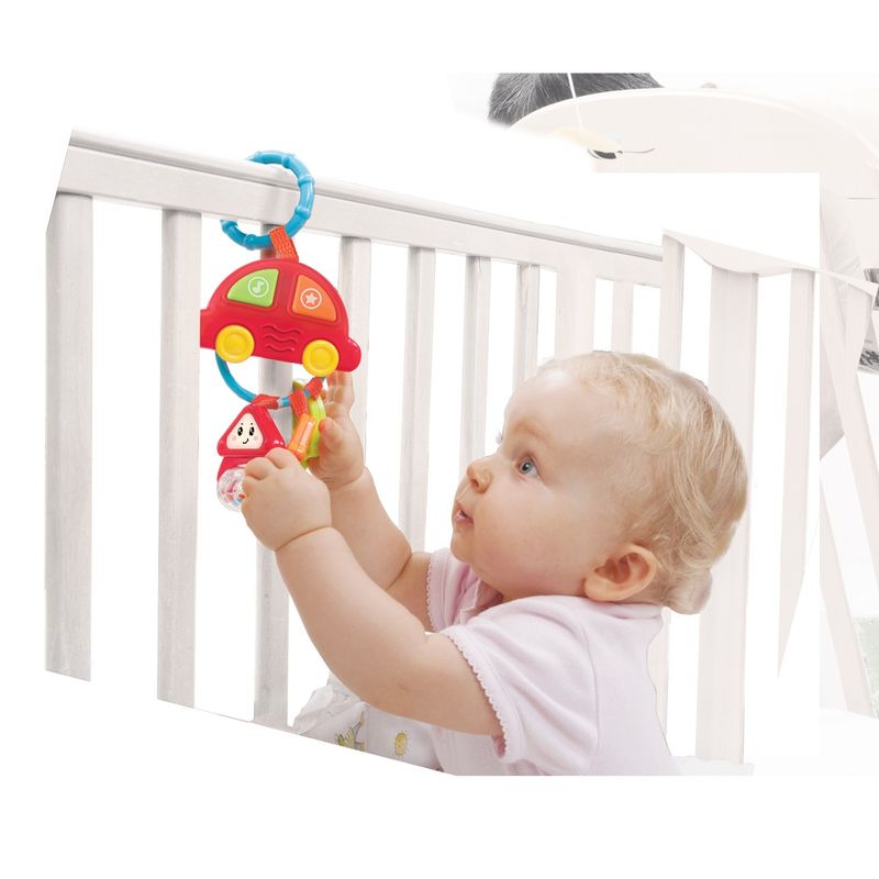 Jucarii, Copii si Bebe - Jucarii si jocuri - Jucarii bebelusi - Jucarii interactive bebelusi - Winfun zornaitoare masinuta cu 3 chei - Infinity.ro
