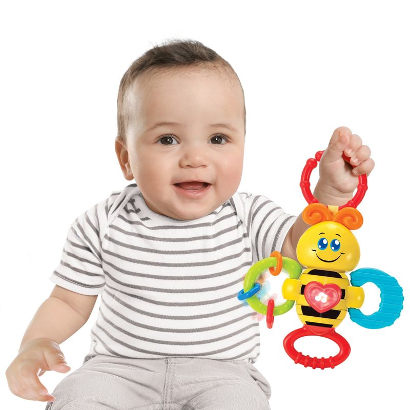 Jucarii, Copii si Bebe - Jucarii si jocuri - Jucarii bebelusi - Jucarii interactive bebelusi - Winfun zornaitoare albinuta cu sunete si lumini - Infinity.ro