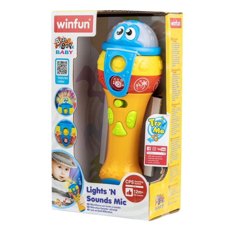 Jucarii, Copii si Bebe - Jucarii si jocuri - Jucarii bebelusi - Jucarii interactive bebelusi - Winfun microfon cu sunete si lumini - Infinity.ro