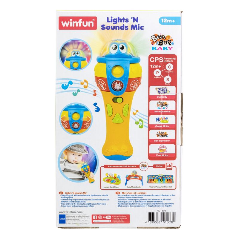 Jucarii, Copii si Bebe - Jucarii si jocuri - Jucarii bebelusi - Jucarii interactive bebelusi - Winfun microfon cu sunete si lumini - Infinity.ro