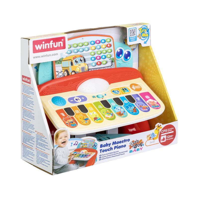 Jucarii, Copii si Bebe - Jucarii si jocuri - Jucarii de rol - Instrumente muzicale de jucarie - Winfun pian cu sunete si lumini cu 8 taste - Infinity.ro