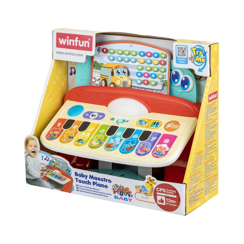 Jucarii, Copii si Bebe - Jucarii si jocuri - Jucarii de rol - Instrumente muzicale de jucarie - Winfun pian cu sunete si lumini cu 8 taste - Infinity.ro