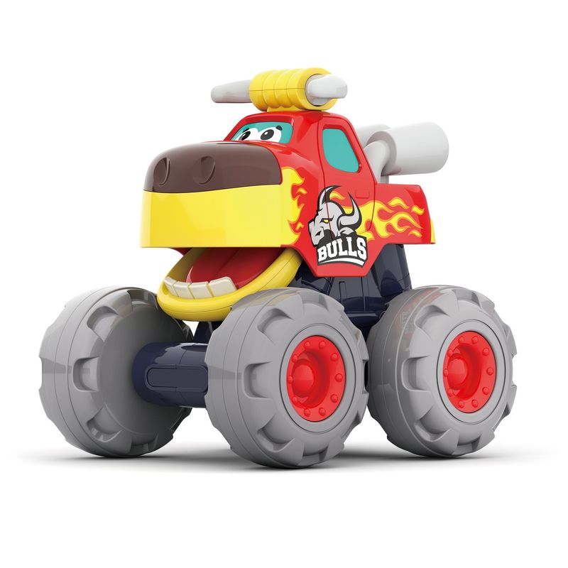 Jucarii, Copii si Bebe - Jucarii si jocuri - Jucarii bebelusi - Jucarii interactive bebelusi - Masinuta bebe monster truck taurasul cel furios - Infinity.ro