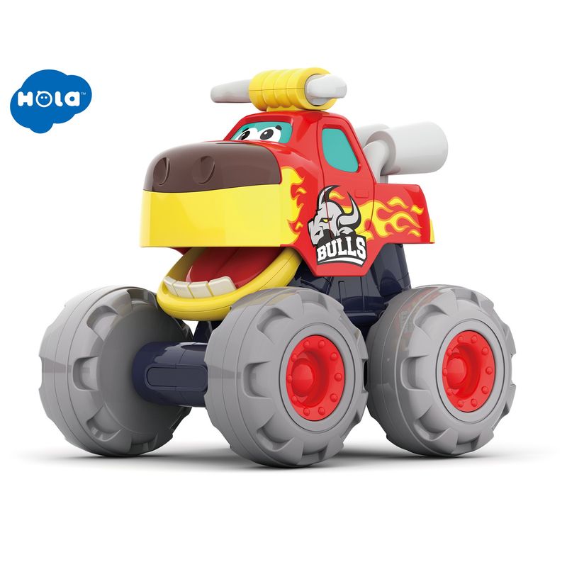 Jucarii, Copii si Bebe - Jucarii si jocuri - Jucarii bebelusi - Jucarii interactive bebelusi - Masinuta bebe monster truck taurasul cel furios - Infinity.ro