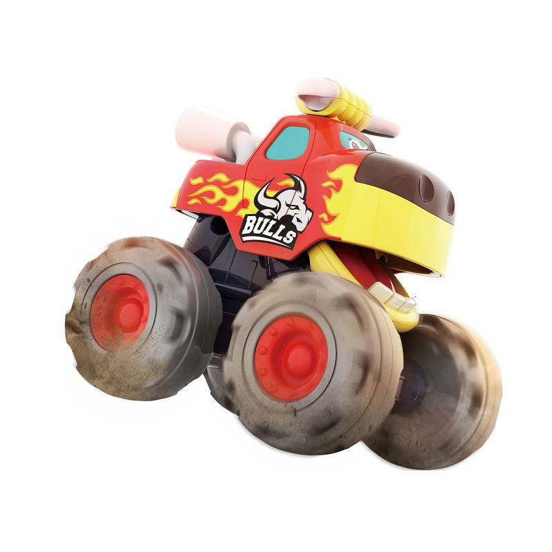 Jucarii, Copii si Bebe - Jucarii si jocuri - Jucarii bebelusi - Jucarii interactive bebelusi - Masinuta bebe monster truck taurasul cel furios - Infinity.ro