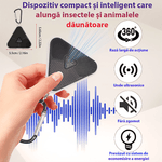 Market - Curatenie si intretinere casa - Produse menaj - Insecticide si capcane - Dispozitiv Portabil Ultrasonic Anti-Insecte, Fara Chimicale, 8 Frecvente, Protectie  48h, USB , Activitati Exterioare - Infinity.ro