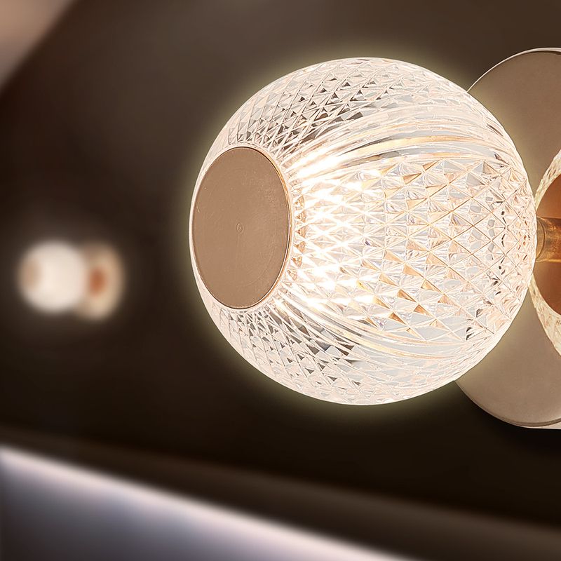 Casa si Gradina - Corpuri si surse de iluminat - Plafoniere, aplice si spoturi - Aplica Braytron BR-BV01-00013, 1xG9, auriu+ transparent - Infinity.ro