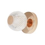 Casa si Gradina - Corpuri si surse de iluminat - Plafoniere, aplice si spoturi - Aplica Braytron BR-BV01-00013, 1xG9, auriu+ transparent - Infinity.ro