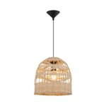 Casa si Gradina - Corpuri si surse de iluminat - Lustre si pendule - Pendul Braytron BR-BV02-00032, 1xE27, ratan+negru - Infinity.ro