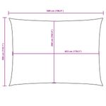 Casa si Gradina - Gradina si terasa - Umbrele si pavilioane - Umbrele - Panza parasolar, rosu, 3x6 m, tesatura oxford, dreptunghiular - Infinity.ro