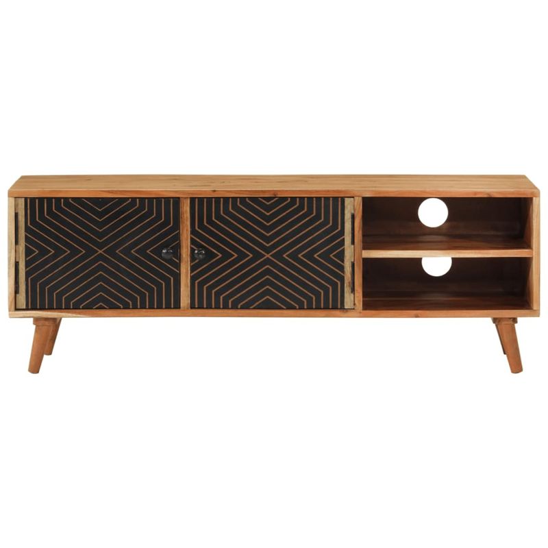 Casa si Gradina - Mobilier - Comode si corpuri - Comode - Comoda TV, 112x30x40 cm, lemn masiv de acacia - Infinity.ro