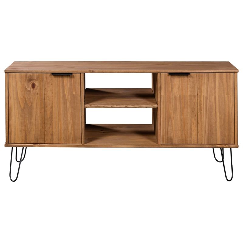 Casa si Gradina - Mobilier - Comode si corpuri - Comode - Comoda TV New York, natural, lemn masiv de pin - Infinity.ro