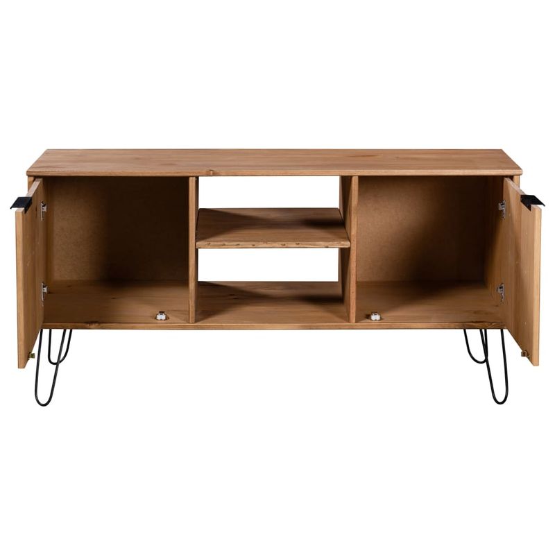 Casa si Gradina - Mobilier - Comode si corpuri - Comode - Comoda TV New York, natural, lemn masiv de pin - Infinity.ro