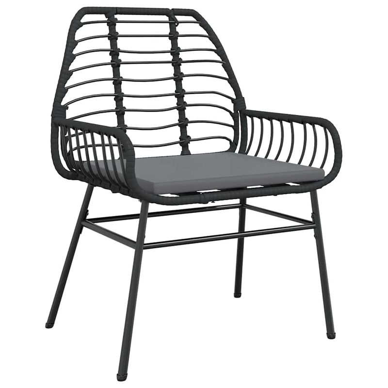 Casa si Gradina - Gradina si terasa - Mobilier exterior - Seturi mobila gradina - Set de sufragerie de gradina 9 piese neagra sticla polirattan - Infinity.ro