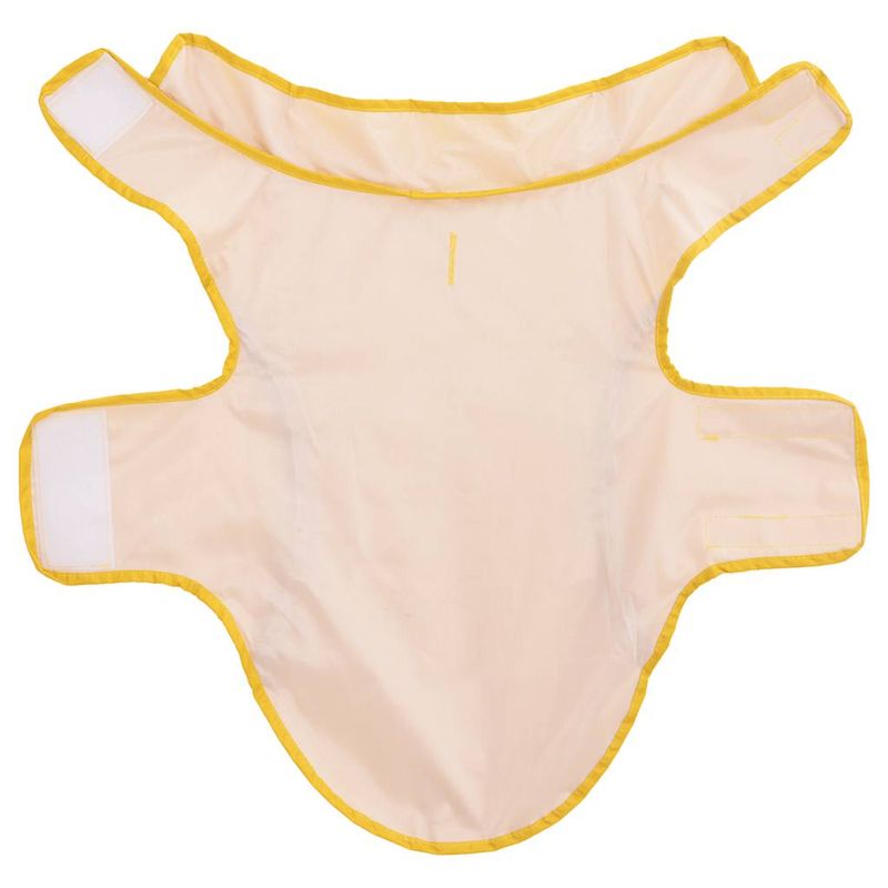 Petshop - Articole imbracaminte - Haine animale - Pelerina de ploaie pentru caini cu benzi reflectorizante XXS, galben - Infinity.ro
