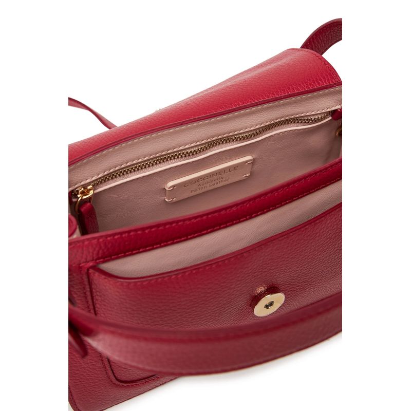 Fashion, accesorii si bijuterii - Femei - Accesorii femei - Genti si rucsacuri femei - Geanta de umar dama Coccinelle C-ME E1SSL180201 24 x 15 x 9 cm Visiniu - Infinity.ro