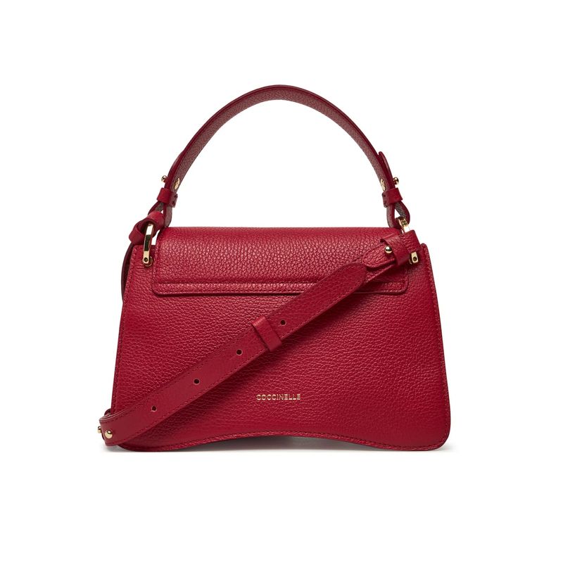 Fashion, accesorii si bijuterii - Femei - Accesorii femei - Genti si rucsacuri femei - Geanta de umar dama Coccinelle C-ME E1SSL180201 24 x 15 x 9 cm Visiniu - Infinity.ro