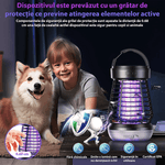 Market - Curatenie si intretinere casa - Produse menaj - Insecticide si capcane - Lampa UV anti insecte 2-în-1,15W 4200V, LED ,3 trepte de intensitate ,lumina SOS, baterie 2000mAh,interior si exterior - Infinity.ro