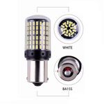 Auto si Moto - Electrice auto - Iluminare si semnalizare - Becuri auto - Set 2 Becuri LED pentru Marsarier lumina Alb Rece 6000 K Alb Pur P21W BA15S 144 SMD - Infinity.ro