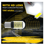 Auto si Moto - Electrice auto - Iluminare si semnalizare - Becuri auto - Set 2 Becuri LED pentru Marsarier lumina Alb Rece 6000 K Alb Pur P21W BA15S 144 SMD - Infinity.ro