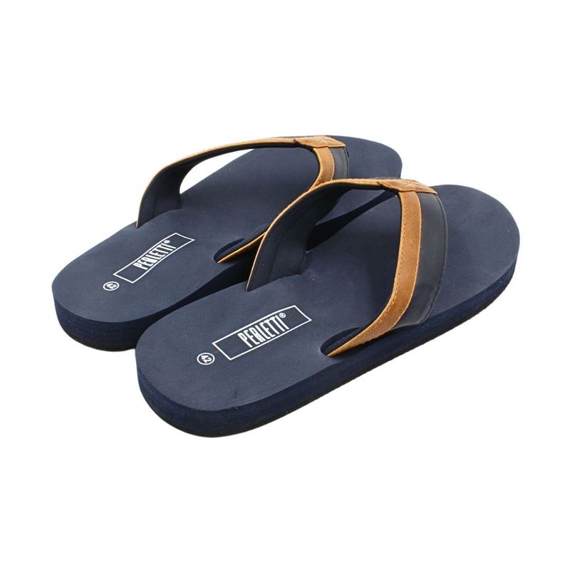 Fashion, accesorii si bijuterii - Barbati - Incaltaminte barbati - Slapi si papuci barbati - Slapi flip-flop barbati, Perletti, talpa bleumarin, 41 EU - Infinity.ro