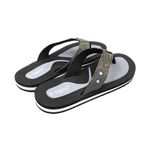 Fashion, accesorii si bijuterii - Barbati - Incaltaminte barbati - Slapi si papuci barbati - Slapi flip-flop barbati, Perletti, negru cu gri, 41 EU - Infinity.ro