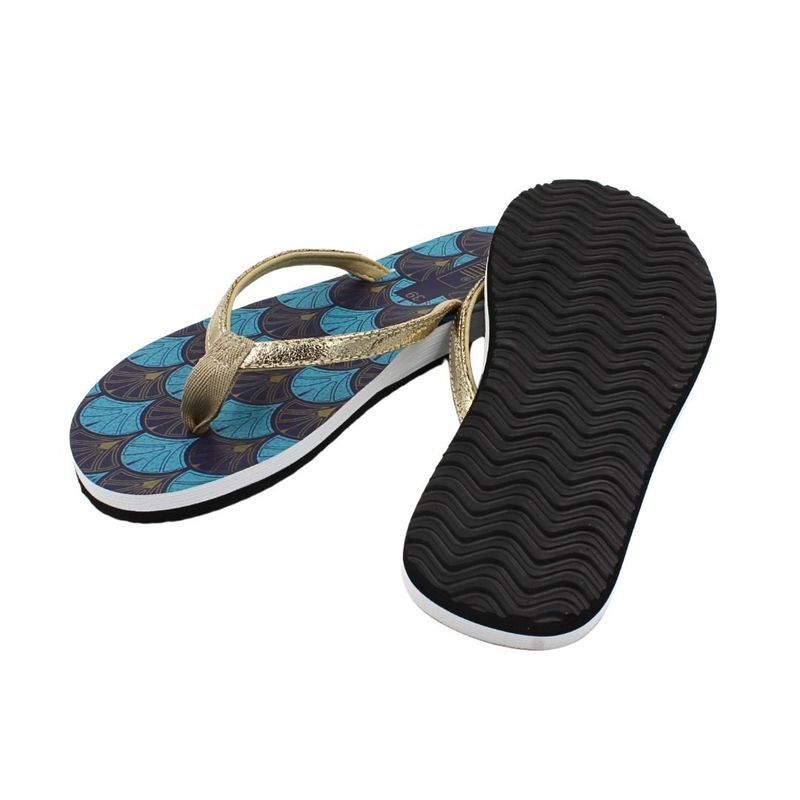 Fashion, accesorii si bijuterii - Femei - Incaltaminte femei - Slapi si papuci femei - Slapi flip-flops pentru femei, Perletti, model fantasia, 38 EU - Infinity.ro