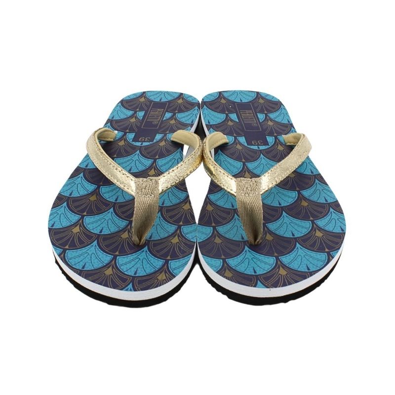 Fashion, accesorii si bijuterii - Femei - Incaltaminte femei - Slapi si papuci femei - Slapi flip-flops pentru femei, Perletti, model fantasia, 38 EU - Infinity.ro