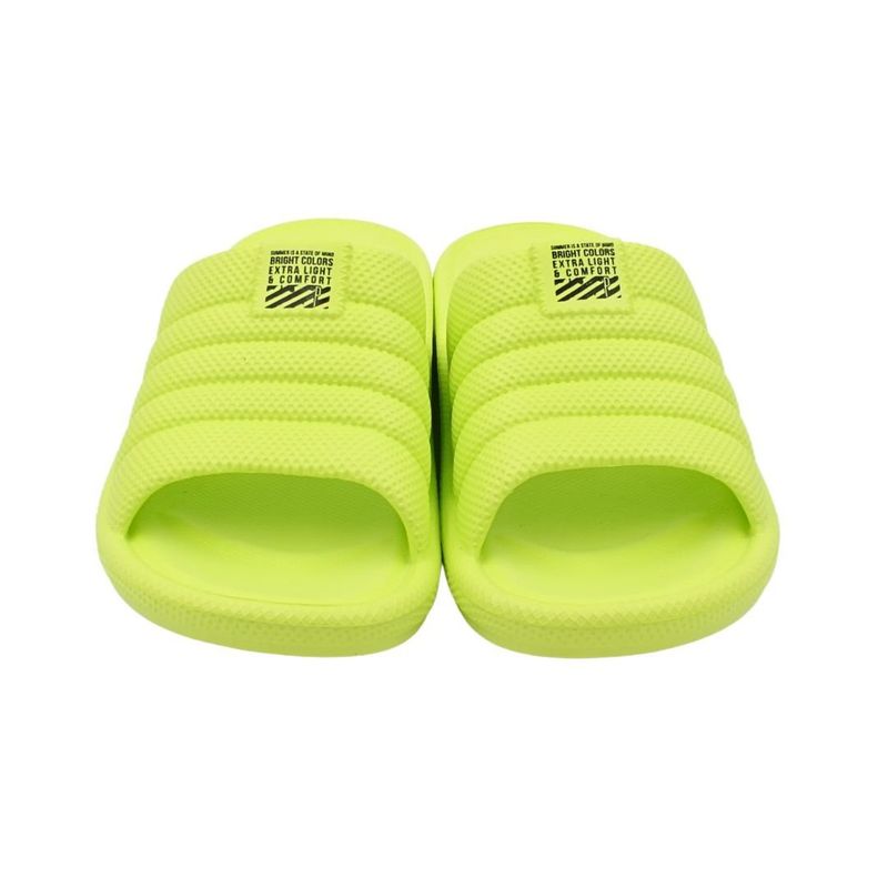 Fashion, accesorii si bijuterii - Femei - Incaltaminte femei - Slapi si papuci femei - Papuci de dama, verde neon, ultra confortabili, Perletti, 41 EU - Infinity.ro