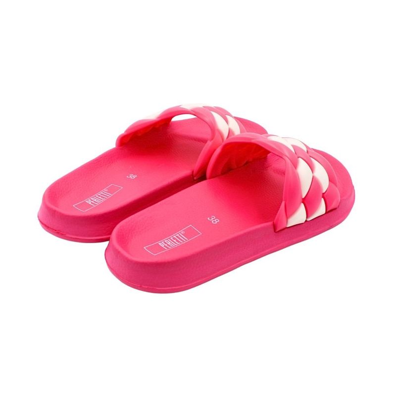 Fashion, accesorii si bijuterii - Femei - Incaltaminte femei - Slapi si papuci femei - Papuci de dama, fucsia, Perletti, 37 EU - Infinity.ro