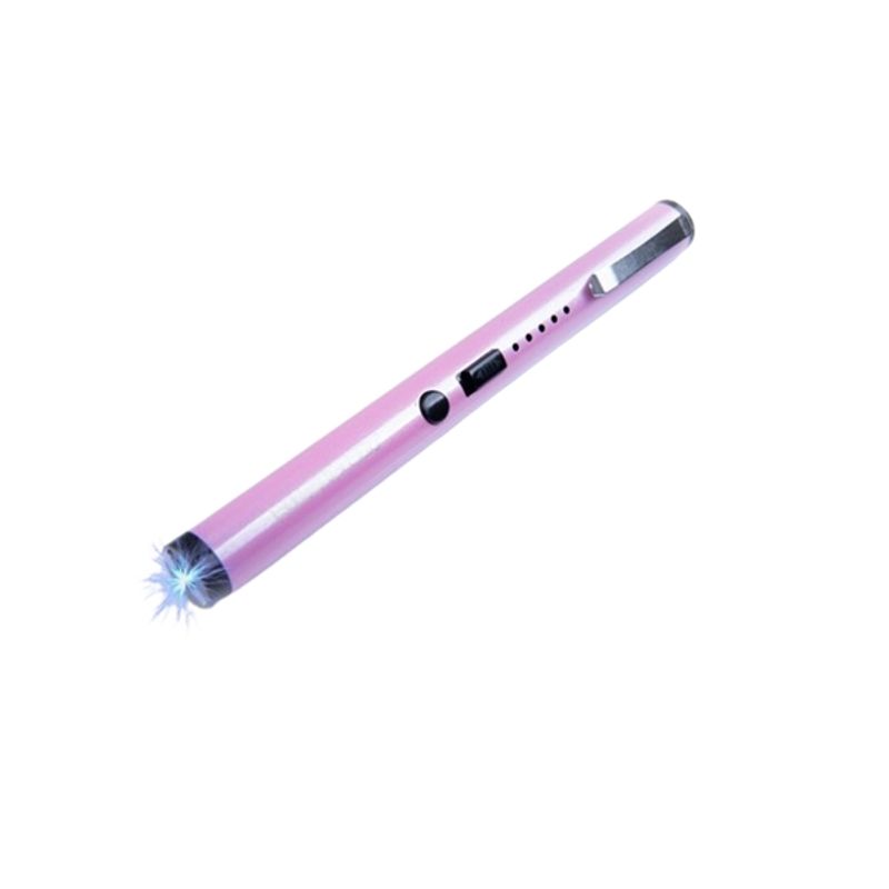 Sport si Outdoor - Sporturi de contact - Produse autoaparare - Electrosoc tip stilou Muria, incarcare USB, cu 3.7V, indicator LED, roz - Infinity.ro